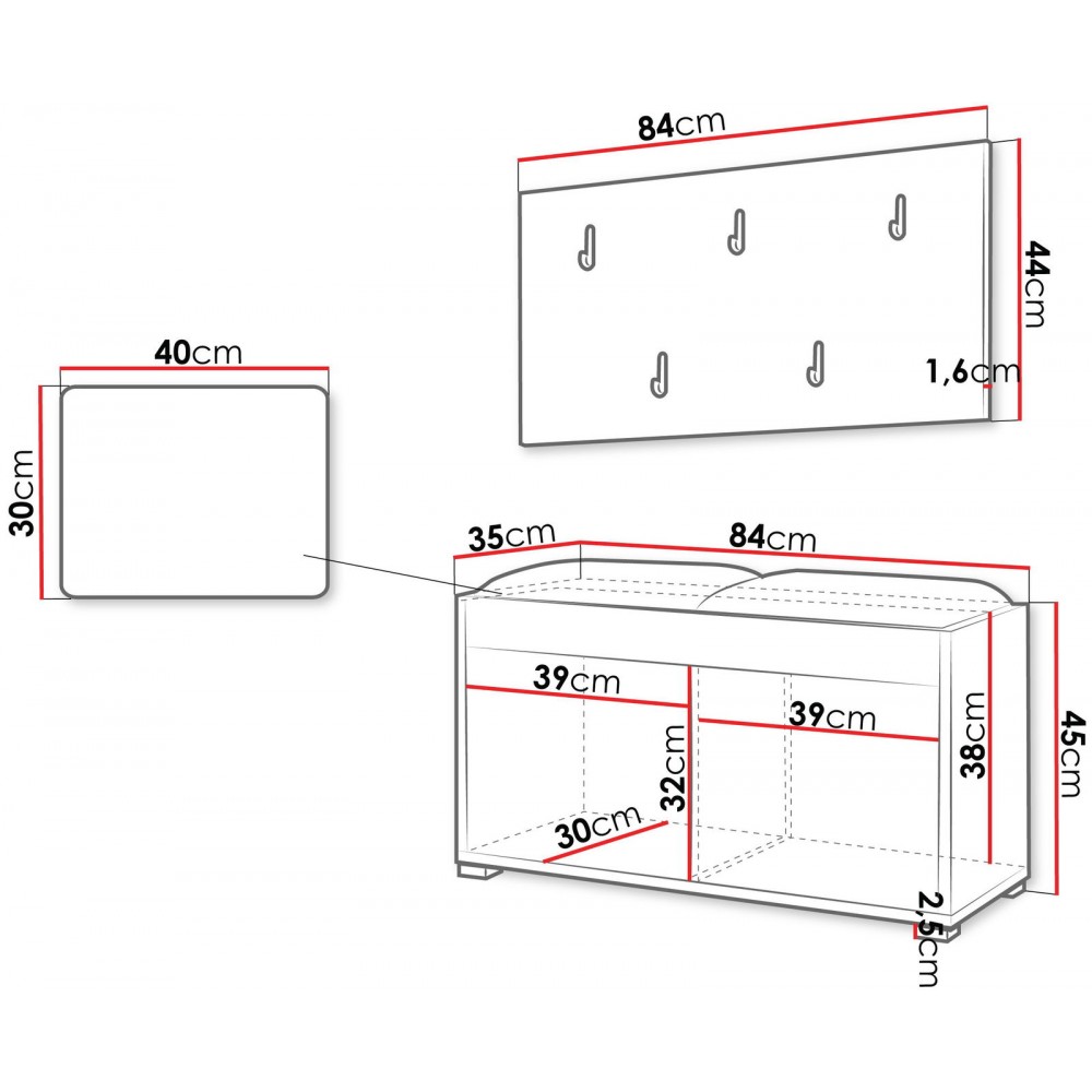 Έπιπλο υποδοχής Gesita-Skouro gkri - Mpez