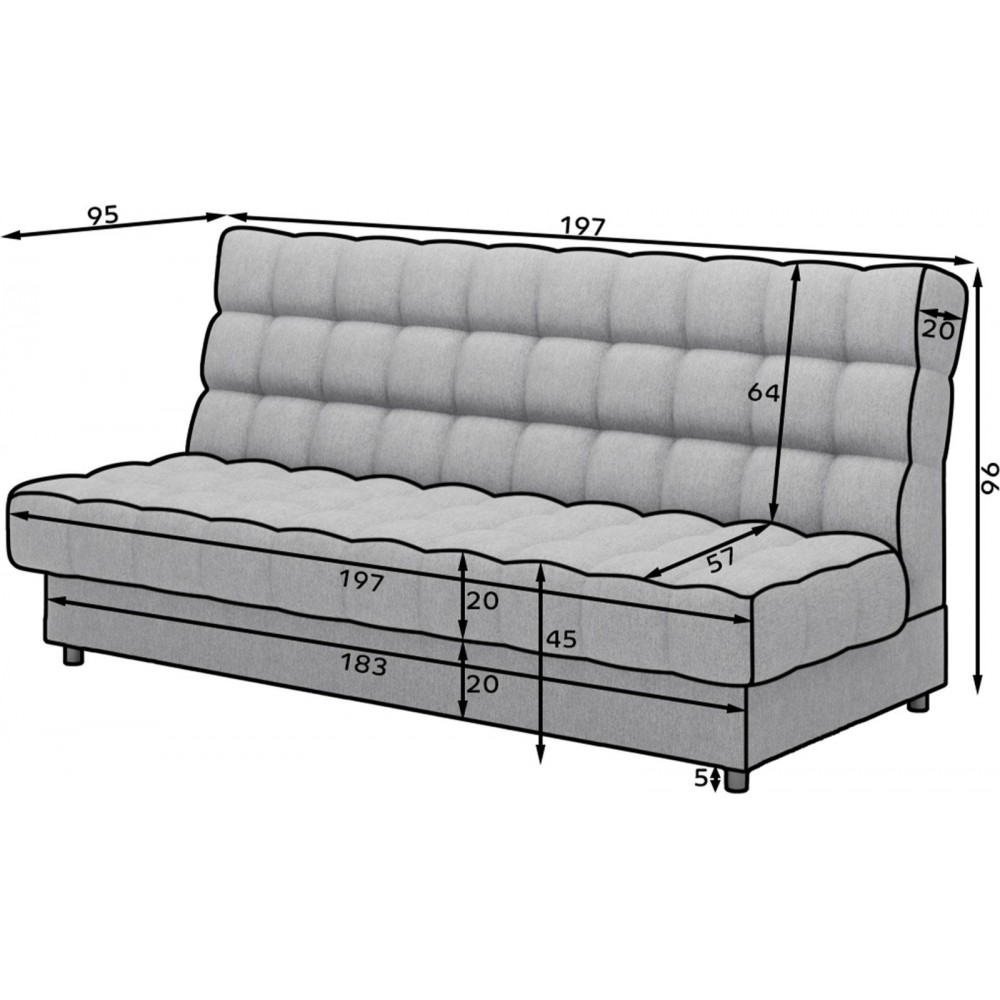 Καναπές - κρεβάτι Selenia-Mple Skouro