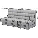 Καναπές - κρεβάτι Selenia 197x95x96