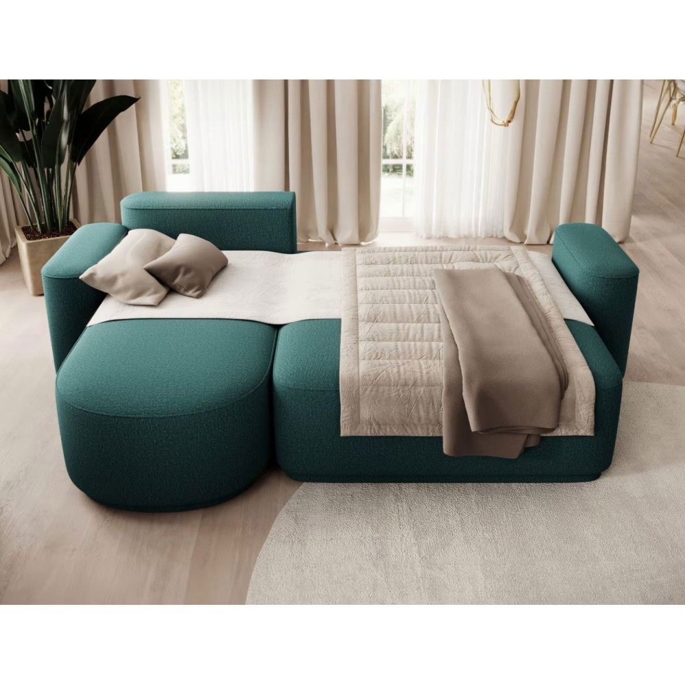 Γωνιακός καναπές Luxora-Prasino-Αριστερή