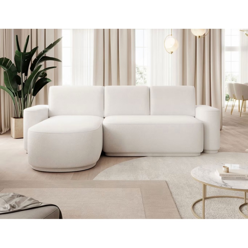 Γωνιακός καναπές Luxora-Leuko-Αριστερή