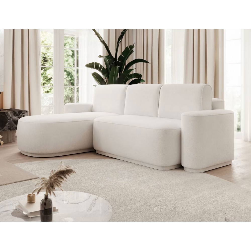 Γωνιακός καναπές Luxora-Leuko-Αριστερή