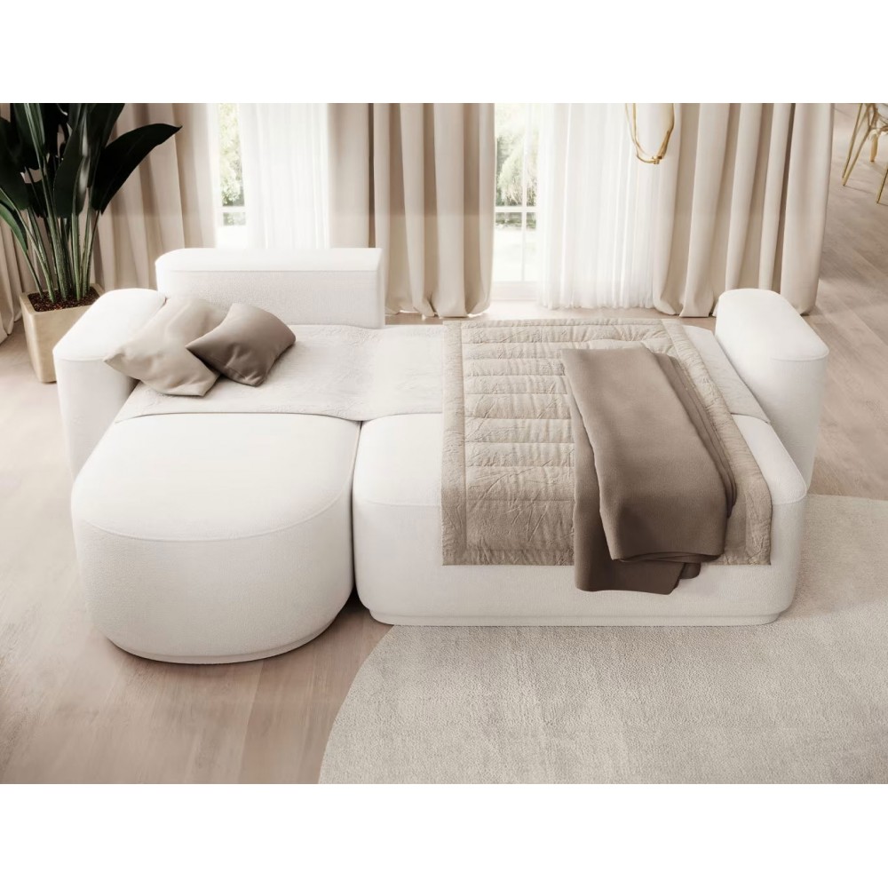 Γωνιακός καναπές Luxora-Leuko-Αριστερή