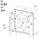 Βιτρίνα Chervil 2D short