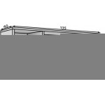 Έπιπλο τηλεόρασης LuxeView-Fusiko-Μήκος: 135 εκ. 135x40x49