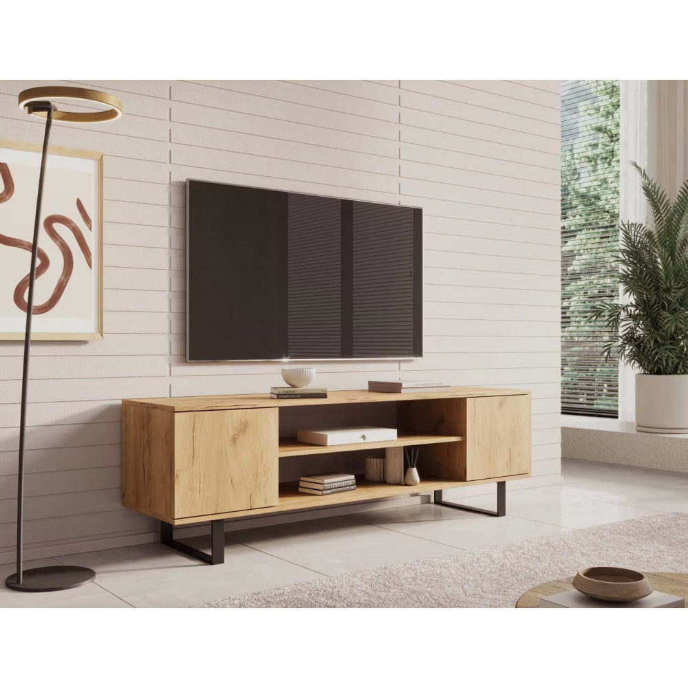 Έπιπλο τηλεόρασης LuxeView-Fusiko-Μήκος: 155 εκ. 155x40x49