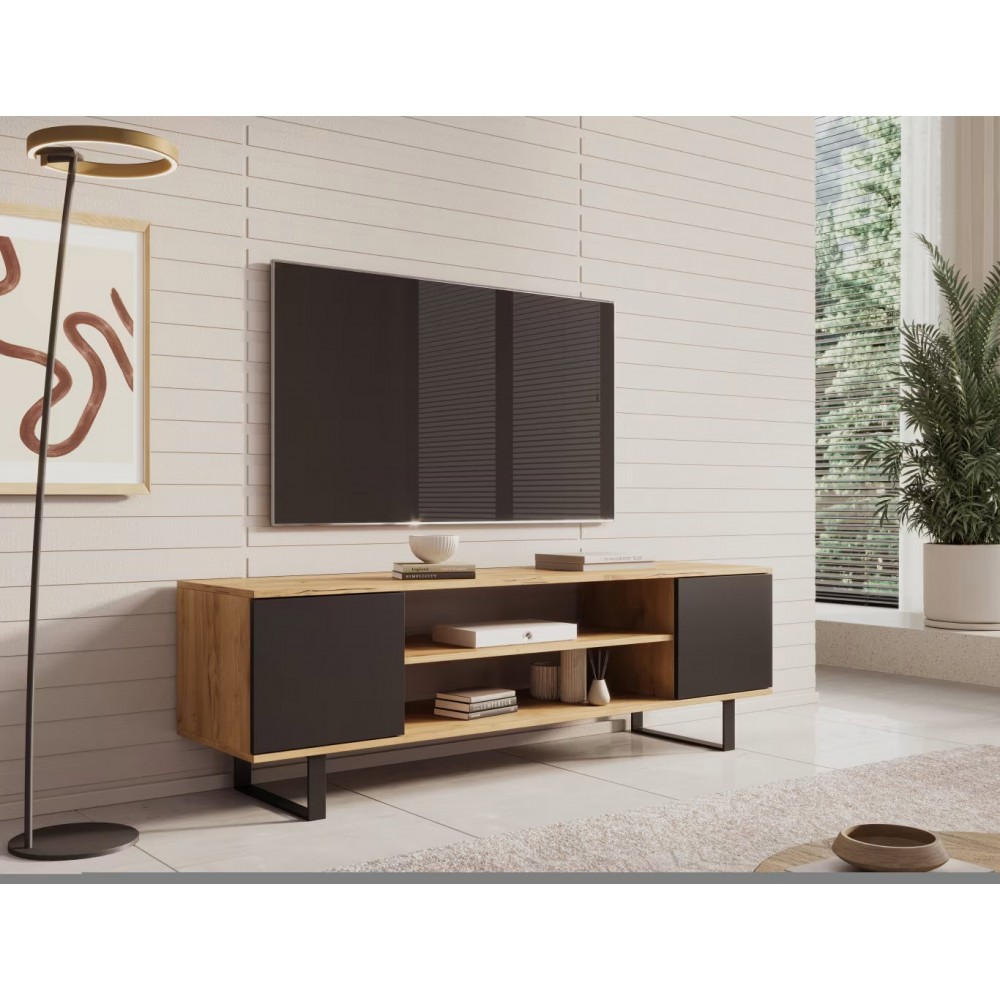 Έπιπλο τηλεόρασης LuxeView-Mauro-Μήκος: 155 εκ. 155x40x49