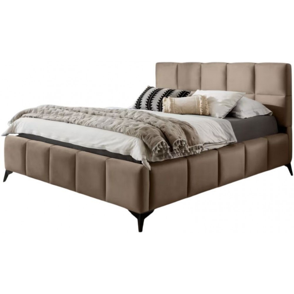 Επενδυμένο κρεβάτι Mosad-Kafe Anoixto-180 x 200