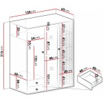 Ντουλάπα Cali τρίφυλλη