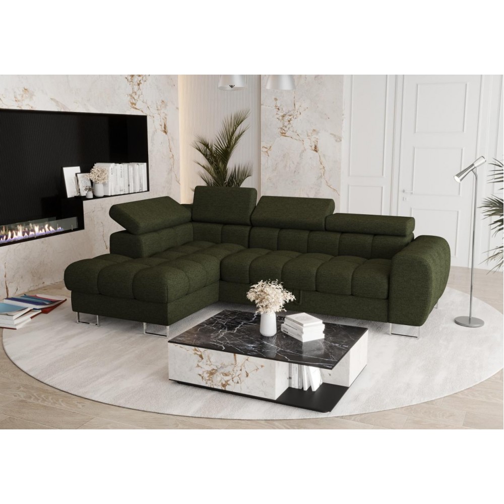 Γωνιακός καναπές Lordy mini-Prasino-Αριστερή