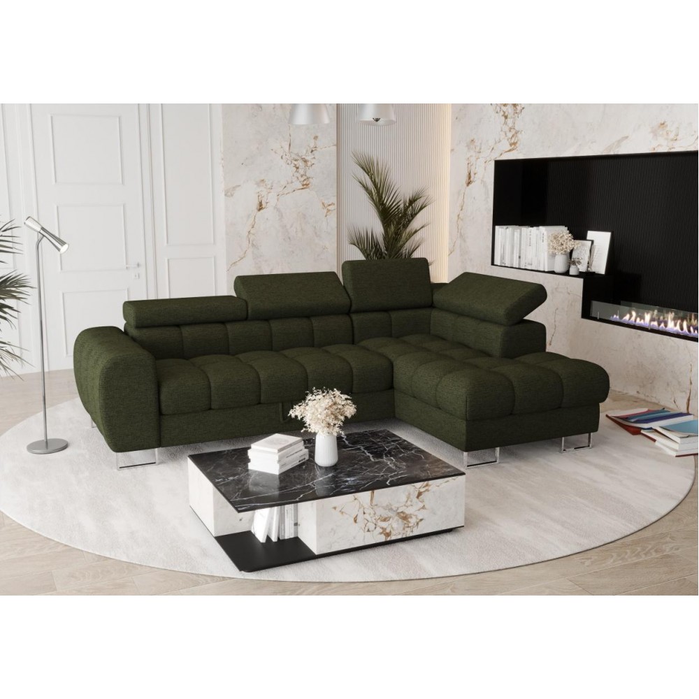 Γωνιακός καναπές Lordy mini-Prasino-Δεξιά