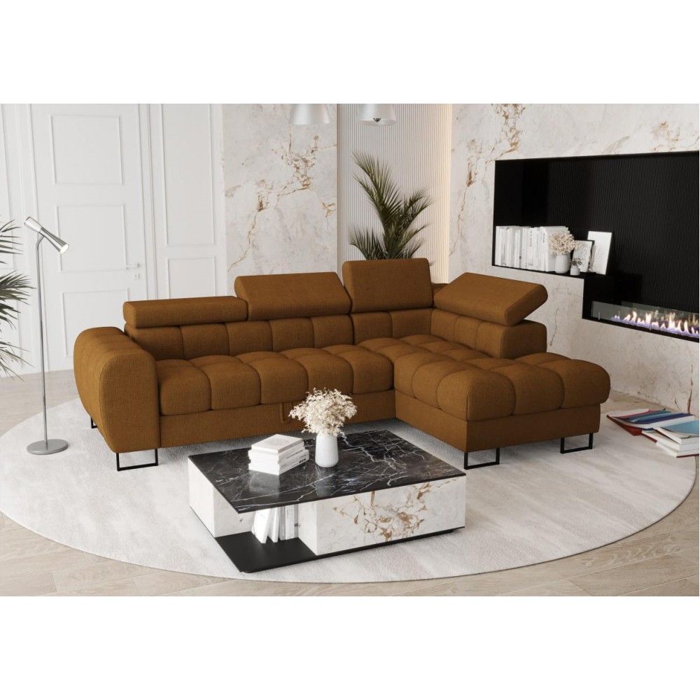 Γωνιακός καναπές Lordy mini-Portokali-Δεξιά