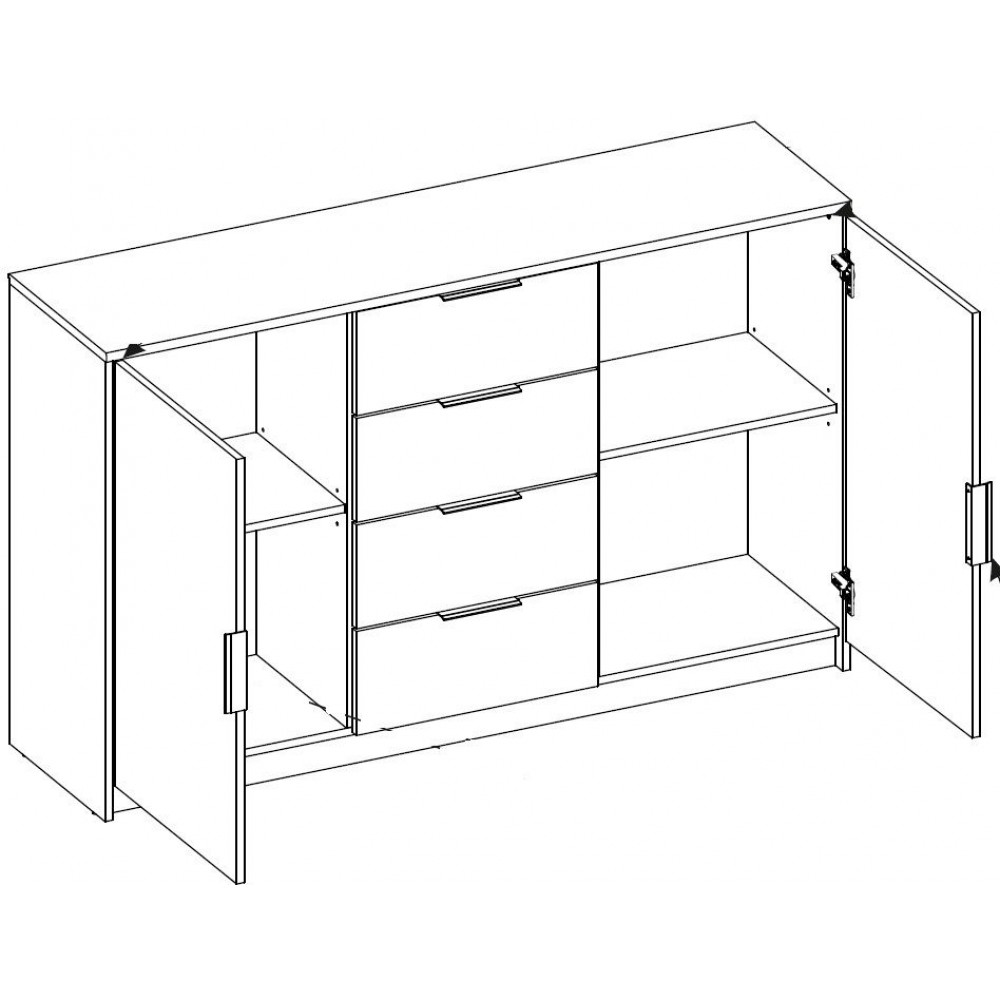 Συρταριέρα Corina 2D