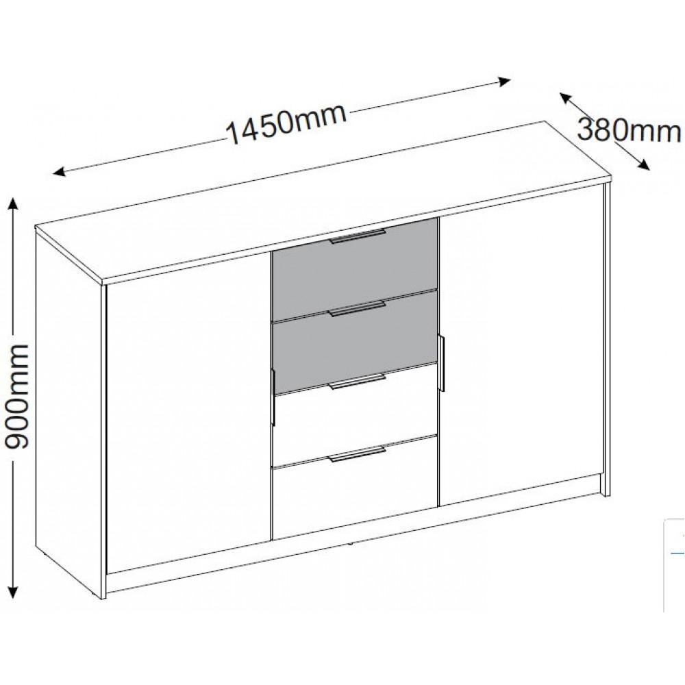 Συρταριέρα Corina 2D
