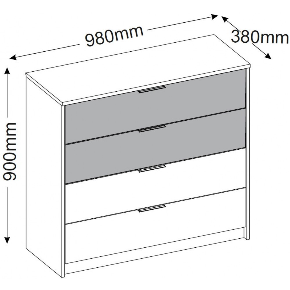 Συρταριέρα Corina 4S