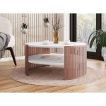 Τραπεζάκι σαλονιού Fikoli Ember-Leuko