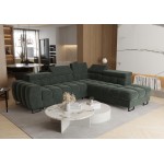 Γωνιακός καναπές Lordy-Prasino-Δεξιά