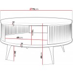 Τραπεζάκι σαλονιού Roenni Ember-Mauro