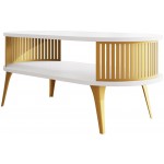 Τραπεζάκι σαλονιού Roenni Gold-Leuko