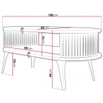 Τραπεζάκι σαλονιού Roenni Ember ΙΙ-Mauro