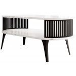 Τραπεζάκι σαλονιού Roenni ΙΙ-Leuko Marmaro