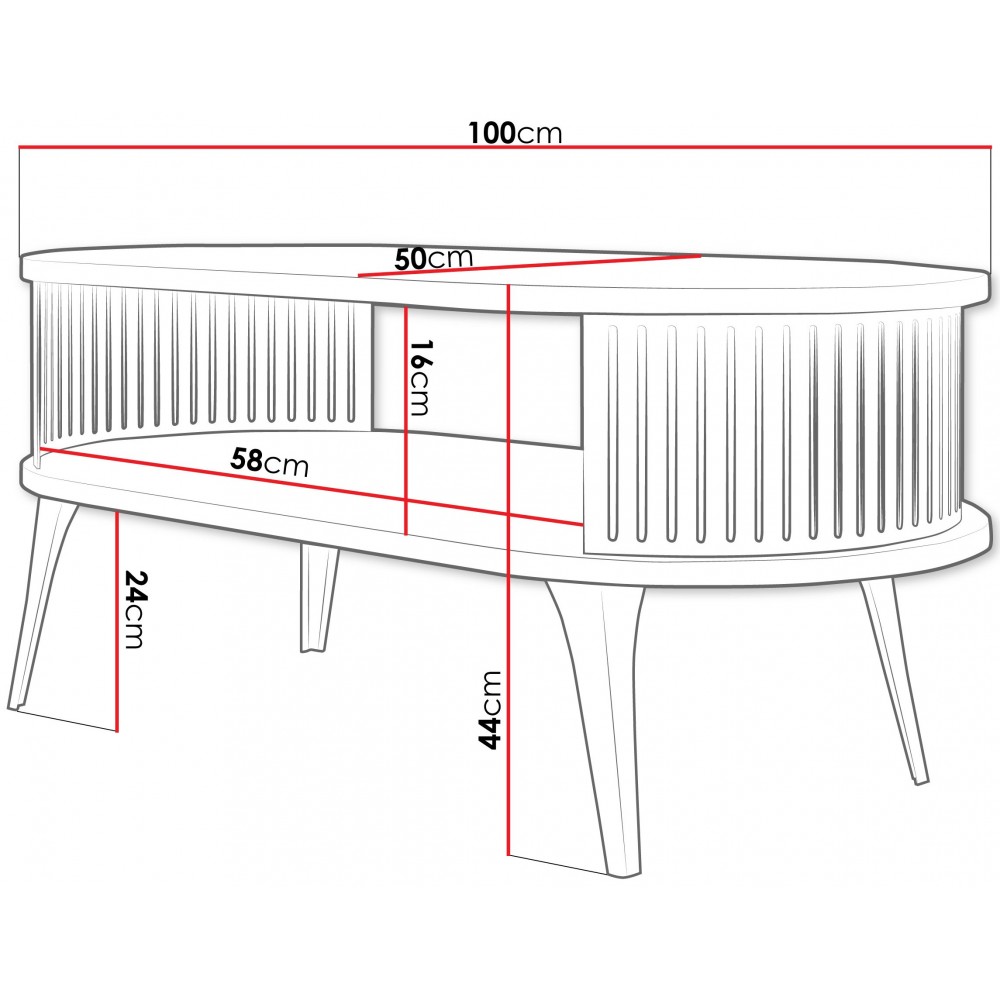 Τραπεζάκι σαλονιού Roenni ΙΙ-Gkri