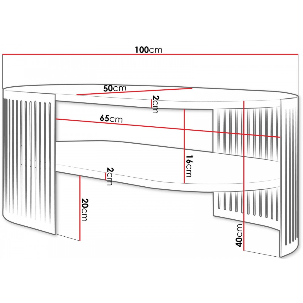Τραπεζάκι σαλονιού Fikoli II-Gkri