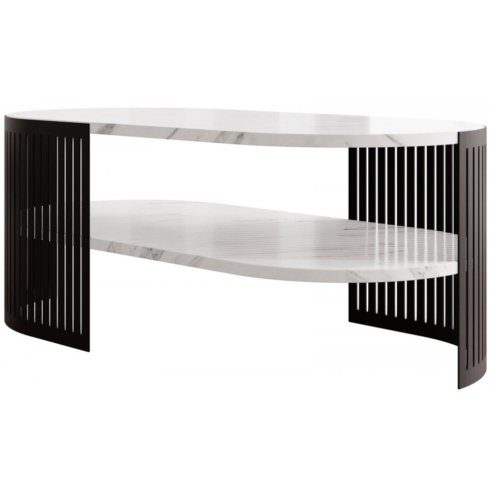 Τραπεζάκι σαλονιού Fikoli II-Leuko Marmaro