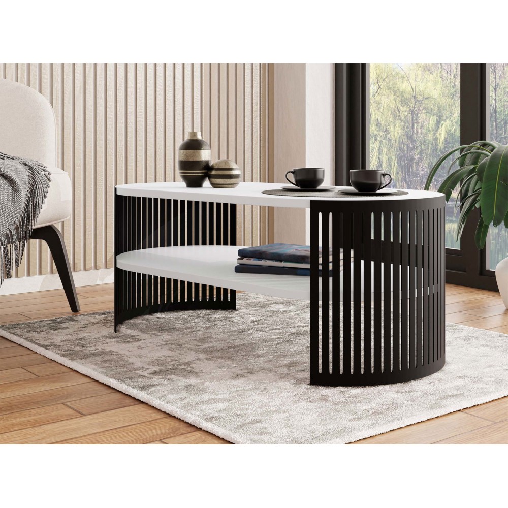 Τραπεζάκι σαλονιού Fikoli I-Leuko