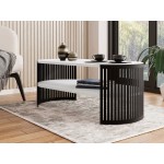 Τραπεζάκι σαλονιού Fikoli I-Leuko