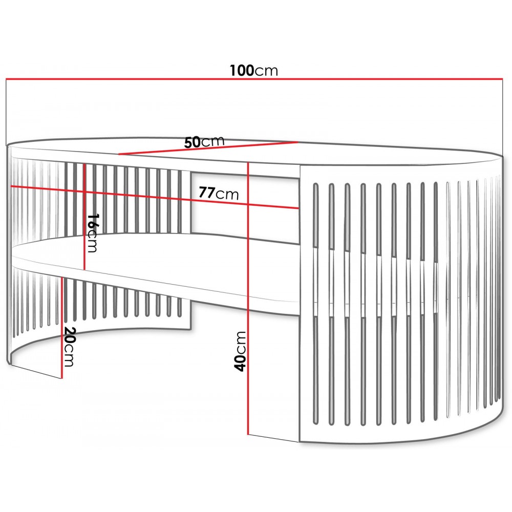 Τραπεζάκι σαλονιού Fikoli I-Mauro Marmaro