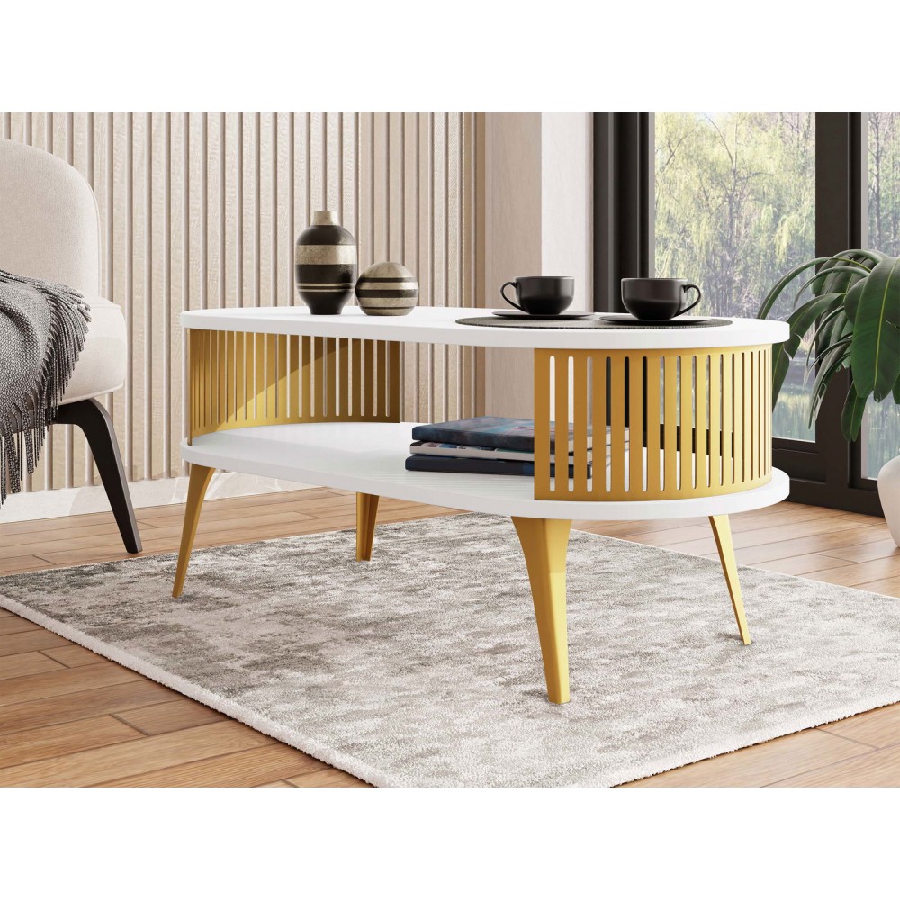 Τραπεζάκι σαλονιού Fikoli GD II-Leuko