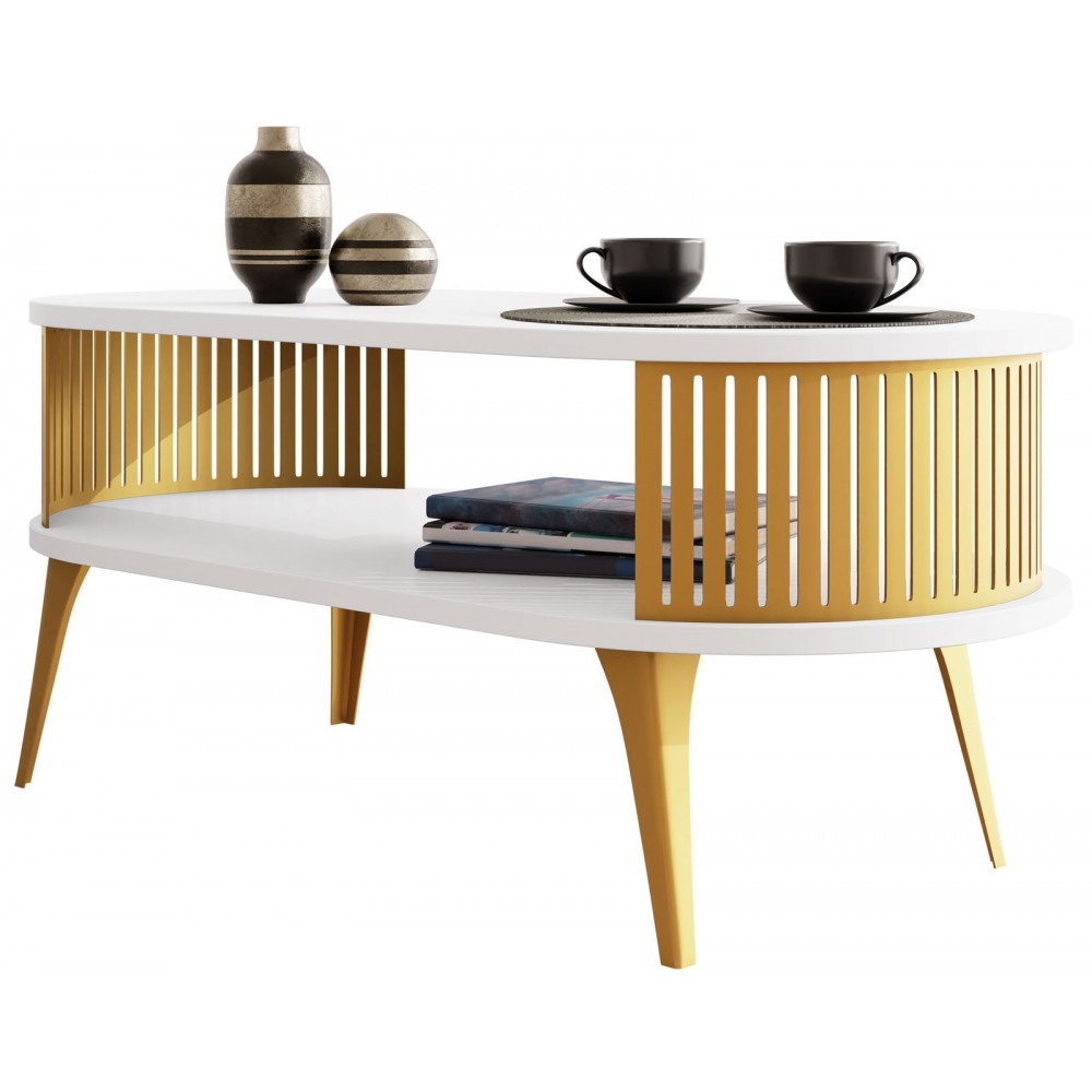 Τραπεζάκι σαλονιού Fikoli GD II-Leuko