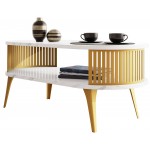 Τραπεζάκι σαλονιού Fikoli GD II-Leuko Marmaro