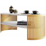 Τραπεζάκι σαλονιού Fikoli GD I-Leuko Marmaro