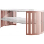 Τραπεζάκι σαλονιού Fikoli Ember I-Leuko Marmaro