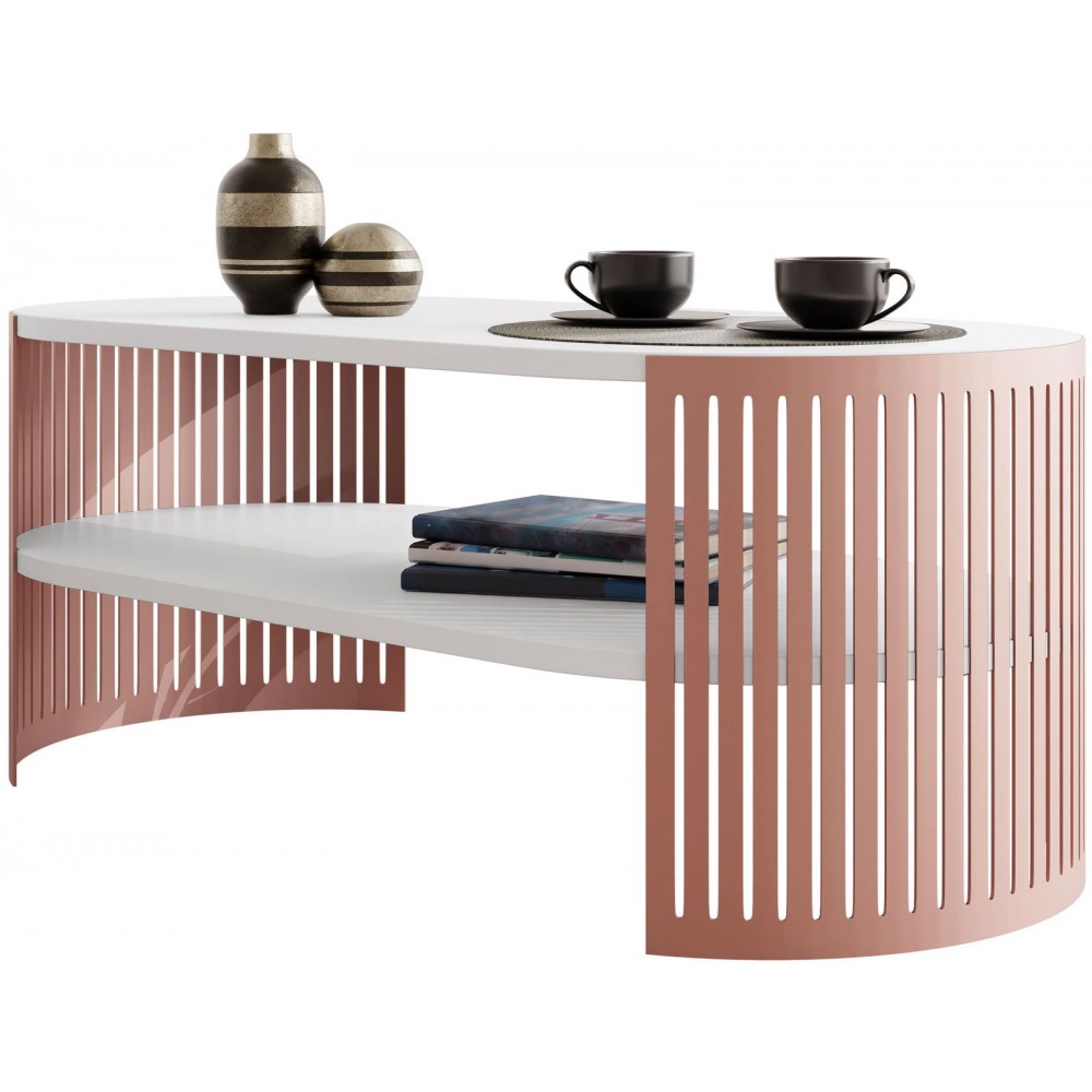 Τραπεζάκι σαλονιού Fikoli Ember I-Leuko