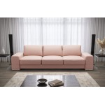 Καναπές - κρεβάτι Flago τριθέσιος LTHR-Roz