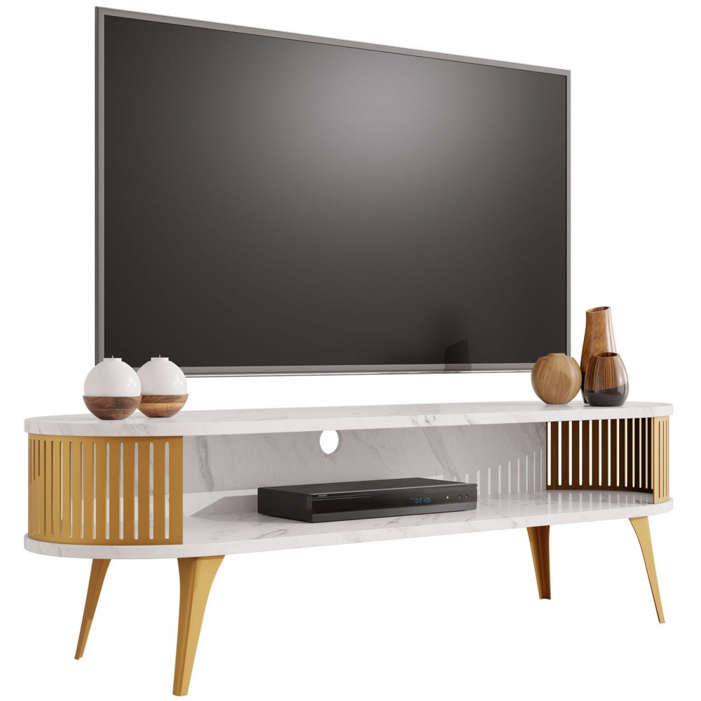 Έπιπλο τηλεόρασης Roenni GD-Leuko Marmaro