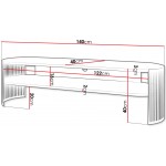 Έπιπλο τηλεόρασης Fikoli GD-Leuko Marmaro