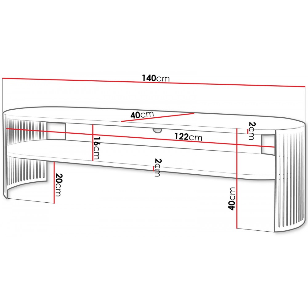 Έπιπλο τηλεόρασης Fikoli GD-Mauro