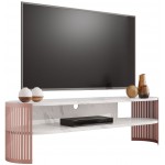 Έπιπλο τηλεόρασης Fikoli Ember-Leuko Marmaro