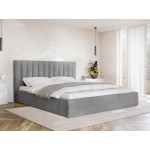 Επενδυμένο κρεβάτι Cosmos-Gkri-200 x 200