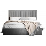 Επενδυμένο κρεβάτι Cosmos-Gkri-200 x 200