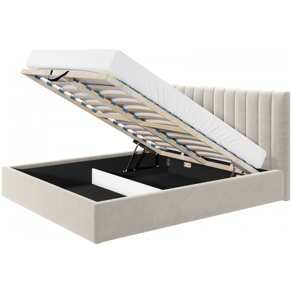 Επενδυμένο κρεβάτι Cosmos-Ekrou-200 x 200