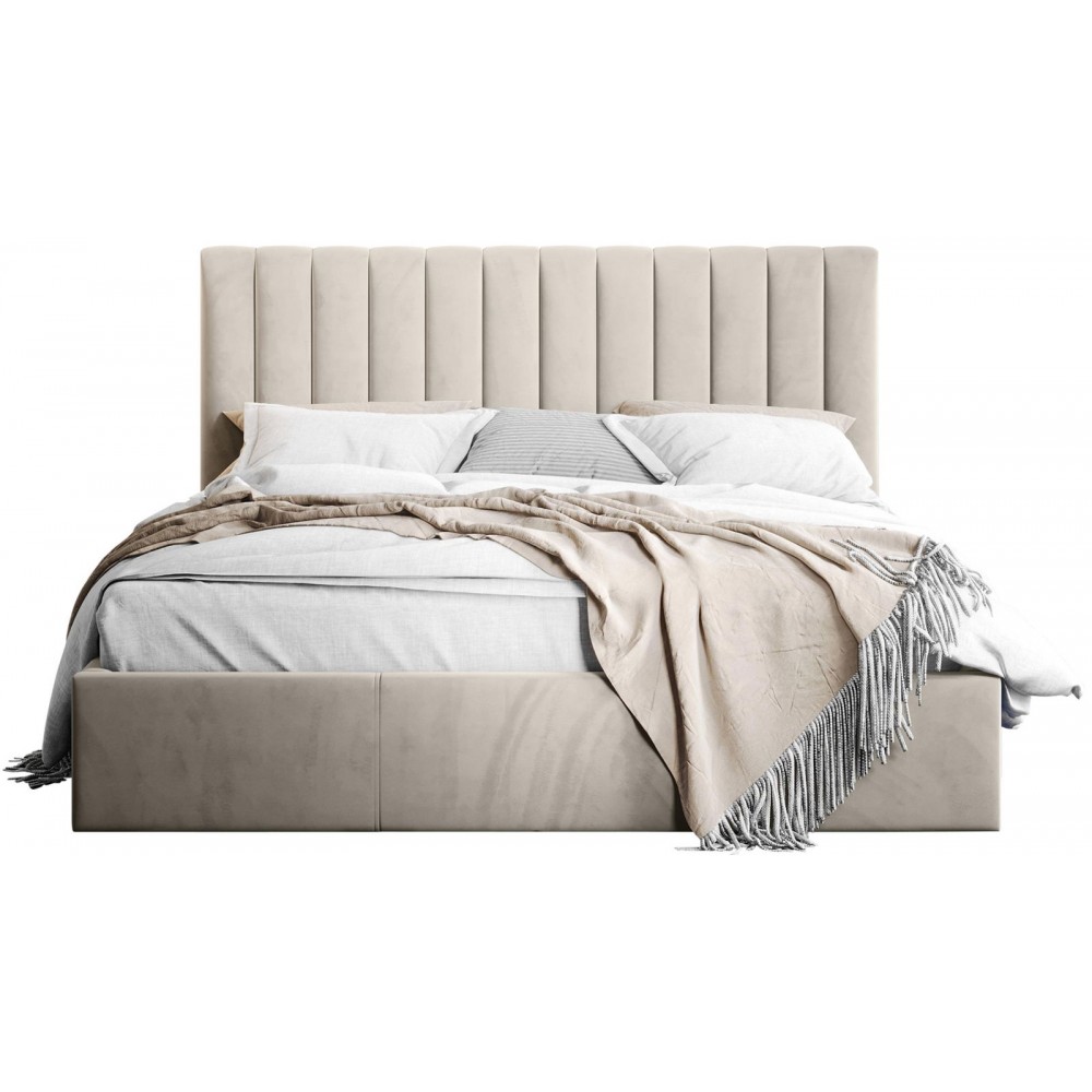 Επενδυμένο κρεβάτι Cosmos-Ekrou-200 x 200