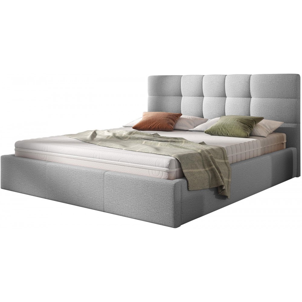 Επενδυμένο κρεβάτι Swift-Gkri-140 x 200