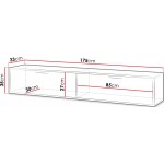 Έπιπλο τηλεόρασης Queen-Cashmere-Μήκος: 175 εκ.