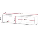 Έπιπλο τηλεόρασης Queen-Mauro-Μήκος: 140 εκ.