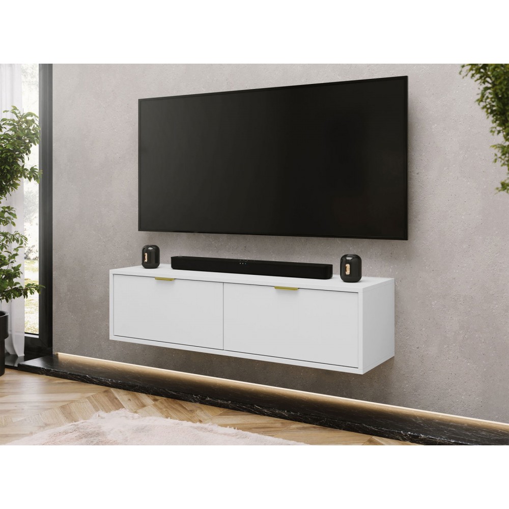 Έπιπλο τηλεόρασης Queen-Leuko-Μήκος: 140 εκ.